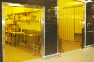 Cortina de PVC Amarelo Anti-inseto