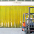 Cortina de PVC Amarelo Anti-inseto