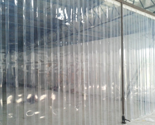 Cortina de PVC Transparente